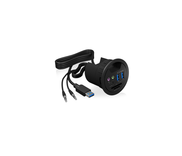 ICY BOX Hub biurkowy 2x USB-A 1x USB-C - 1275420 - zdjęcie 2